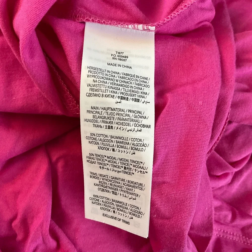 Boden Broderie V-Neck Top Blouse Shirt Pink US 14 NEW ruffle preppy work weekend